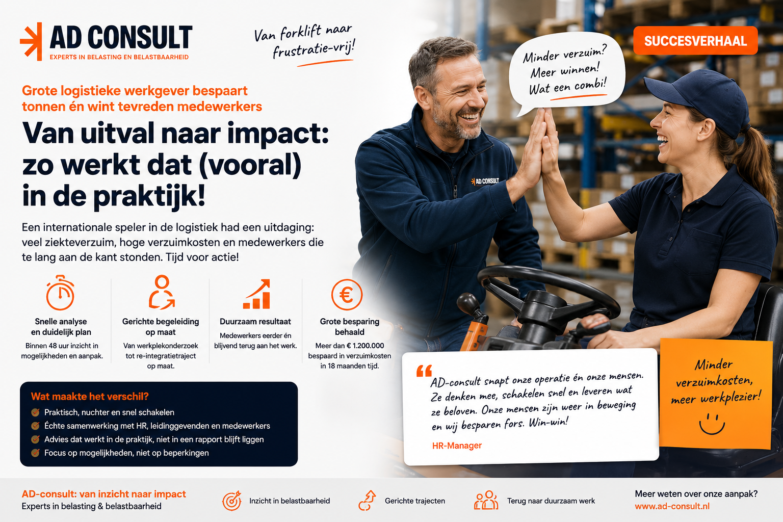 succesverhaal blog minder stilstand