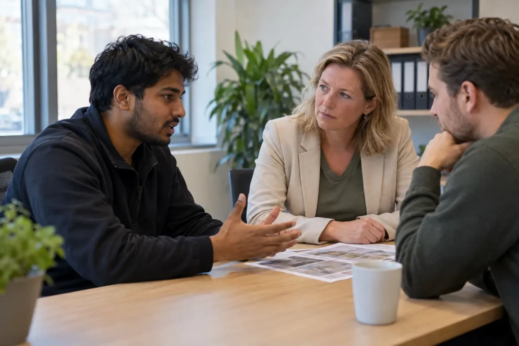 Adviesgesprek over een complexe casus