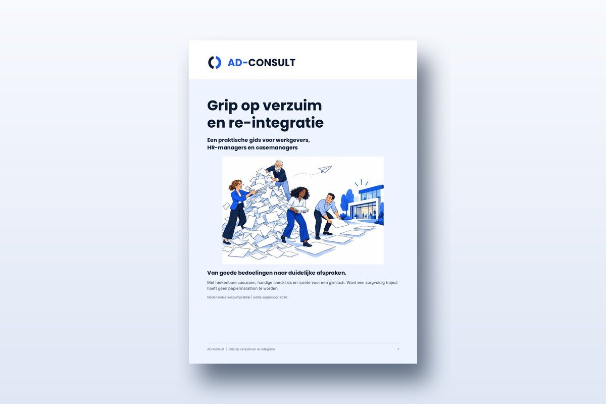 De praktijkgids Grip op verzuim en re-integratie van AD-Consult